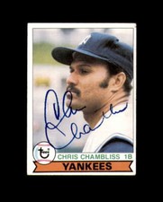 Chris Chambliss Signed Authentic 1979 Topps New York Yankees Autograph