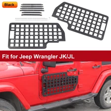 Front Door Exterior Molle Panel Storage Rack Accessories for Jeep Wrangler JK JL