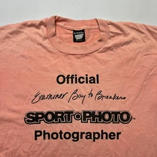 Vintage Bay to Breakers Photographer SPORT Photo Promo Tee Shirt XL