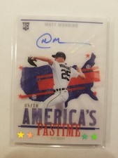 2022 Chronicles America's Pastime Matt Manning RC #AP-MM Autograph 5/10 Tigers
