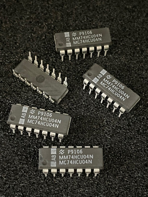 5pc National Semiconductor MM74HCU04N MC74HCU04N Integrated Circuit
