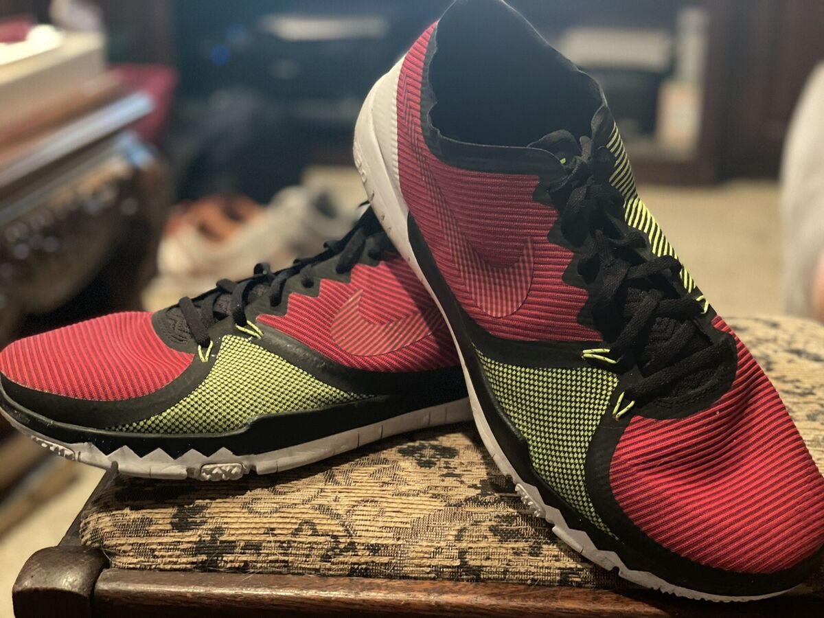 Men's Nike Free Trainer 3.0 V4 Black Red Volt Training Shoes Men's Nike Free Trainer 3.0 V4 Black Red Volt Training Shoes