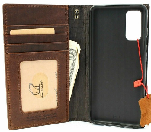 Genuine Vintage Leather Case For OnePlus 9 Wallet Book Luxury Retro Holder Art - Picture 5 of 6