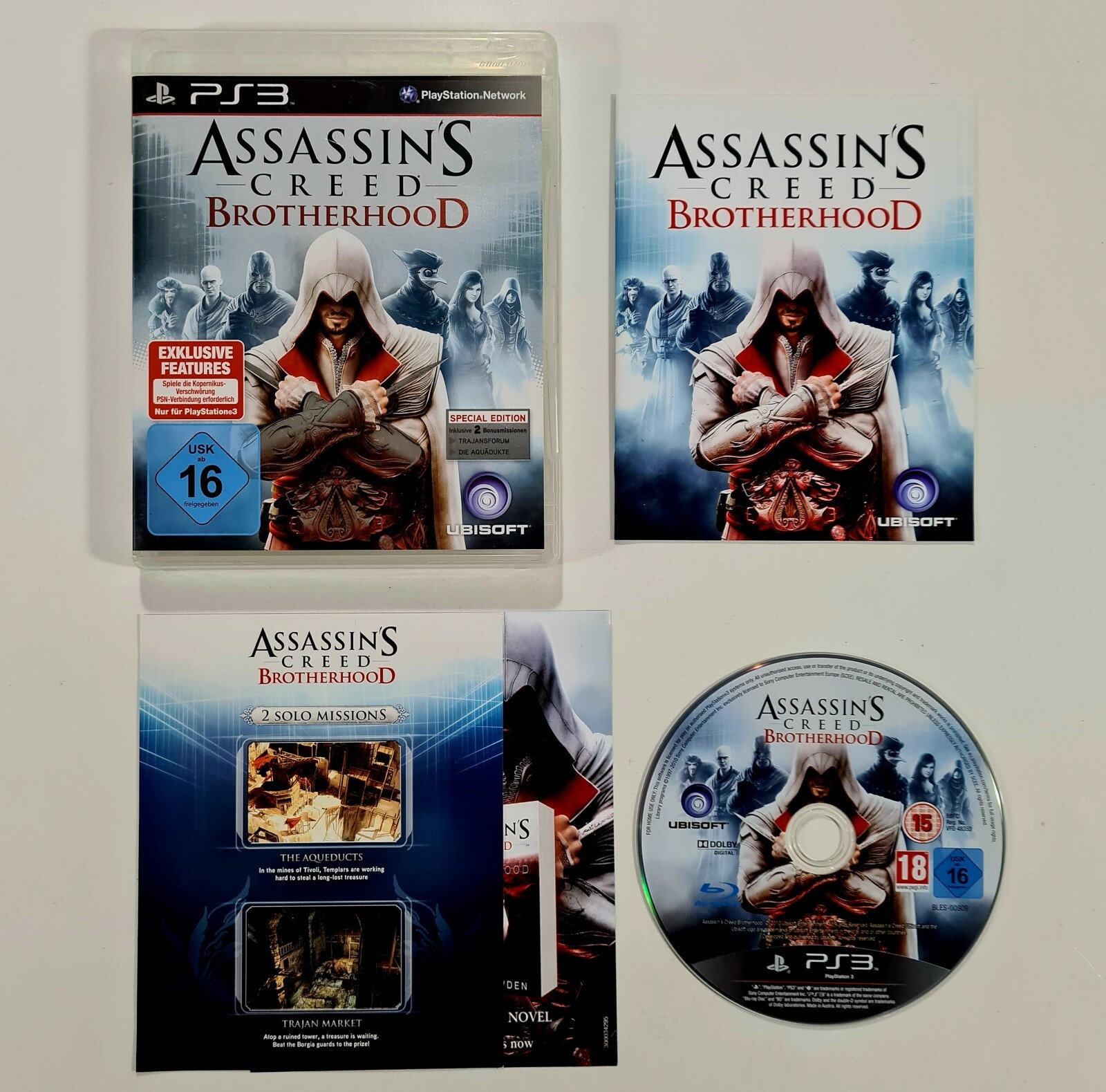 Sony PlayStation 3 game ASSASSIN'S CREED BROTHERHOOD special edition German Ezio