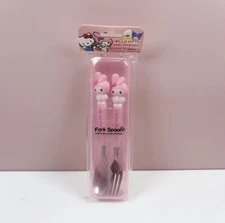 My Melody Cartoon Cutsie Tableware Pink Fork And Spoon For Girls Women