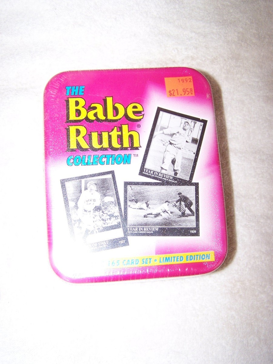 NIP The Babe Ruth Collection 165 card set in metal container