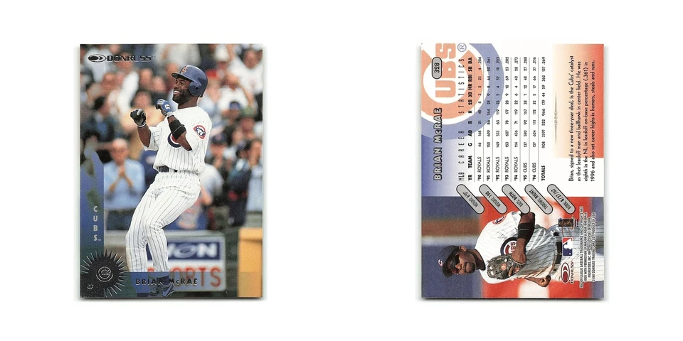 Brian McRae 1997 Donruss #328 Chicago Cubs Baseball Card NM - Image 3 of 3