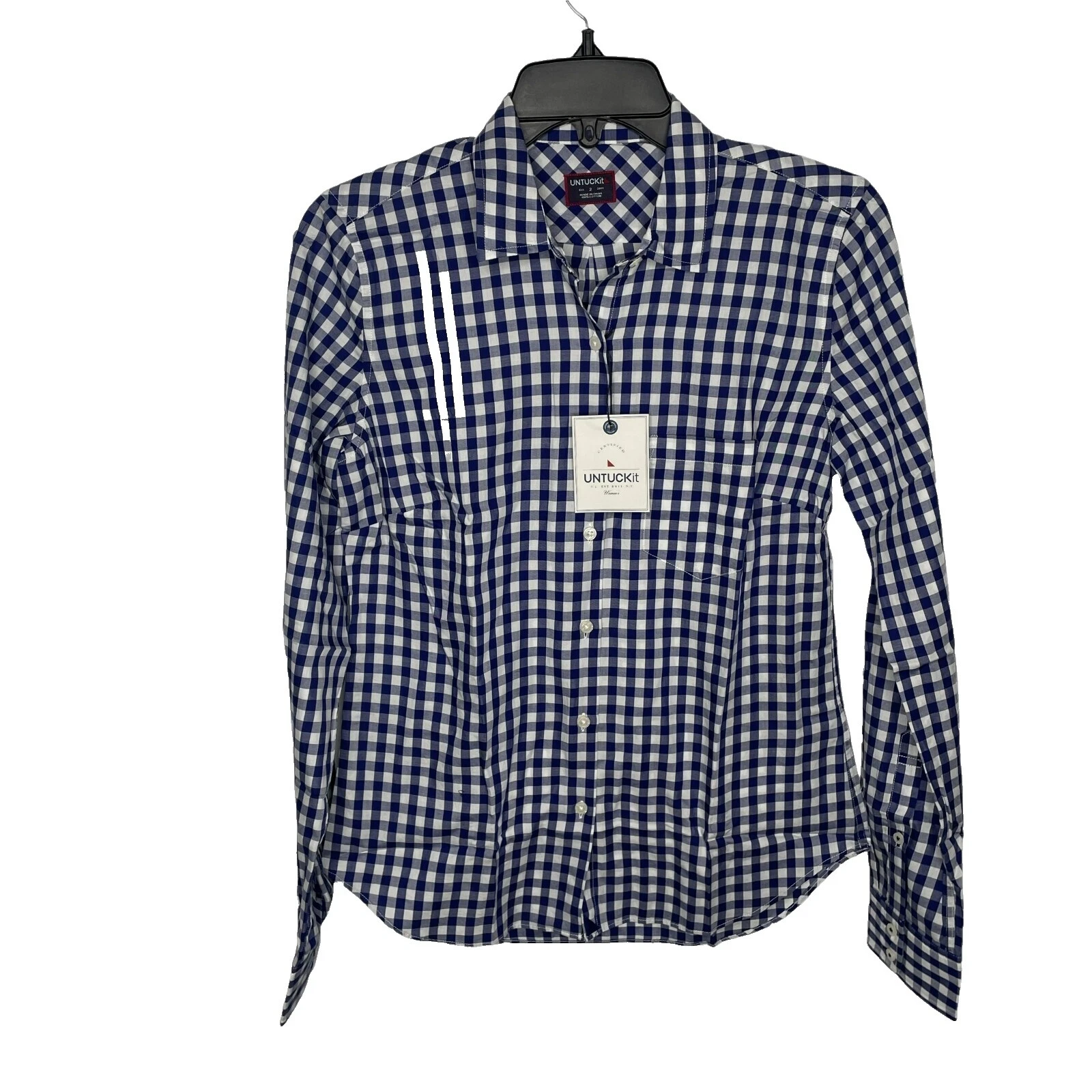 Camisas de negocios a Cuadros para Mujeres