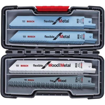 Bosch 20-tlg. 150 mm Wood and Metal Säbelsägeblatt-Sets, Toughbox 2607010902