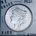 1921 MORGAN SILVER DOLLAR HI GRADE GENUINE U.S. MINT RARE COIN 2500