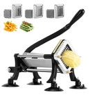 Commercial French Fry Cutter, Potato Cutter with 1/4", 3/8", 1/2" Stainless S.