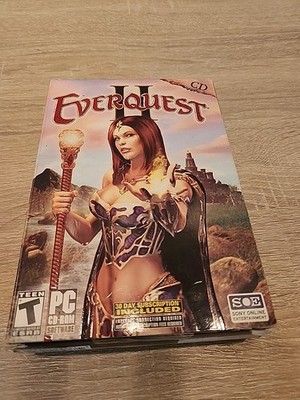 EverQuest II 2004 Sony PC DVD-ROM Box Set - Includes Map, Manual, Inserts 