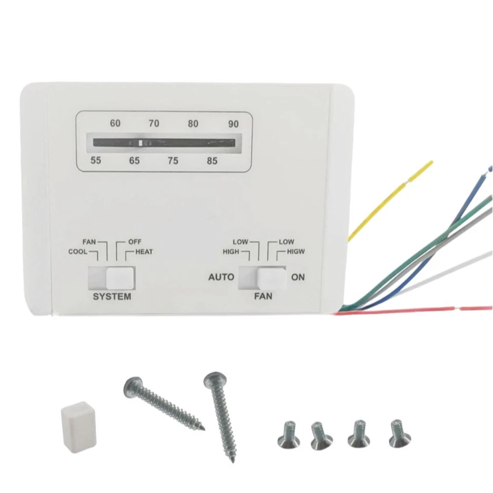 White Thermostat for RV For Coleman Air Conditioners For Mach Series 7330G3351 - Image 3 of 4