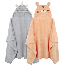 Toddler Bath Towel Hooded Kids Towels Baby Bath Towels for Boy Girl 0-5 Year,...