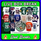 CAROLINA PANTHERS Gold Rush autographed/signed football jersey: Live BoxBreak