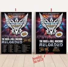 Triumph's 50th Anniversary Reloaded 2026 North American Tour Poster