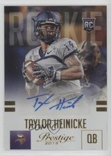 2015 Prestige Rookie Extra Points Gold Signatures 38/50 Taylor Heinicke Auto w6z