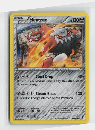 Heatran 63/119 Holo Rare Phantom Forces Pokemon Near Mint