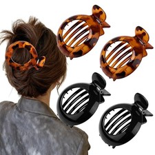 4 Pcs Flat Hair Clips Large Claw for 1 Count Pack of 4 , Mixed Color