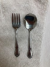 Vintage Oneida Arbor Rose True Rose 2-Piece Baby/Infant Flatware Set