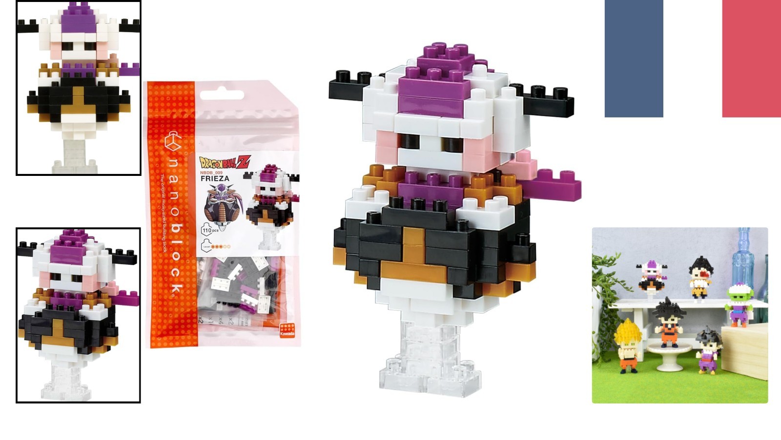 Mini Figurine Freezer Nanoblock - Kit de Construction Manga Dragon Ball Z 3D