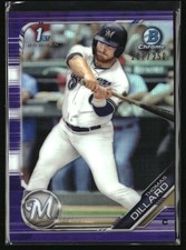 2019 Bowman Draft #BDC-32 Thomas Dillard Chrome Purple Refractor #/250