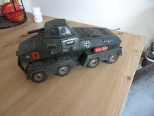 blaszana zabawka Tippco Ciężkie koło osi Wagon pancerny SdKFz 231 z mechanizmem