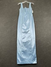 BHLDN Sleeveless Corset Maxi Dress Women's Size S Steel Blue