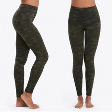 SPANX Look at me Now High Waist Leggings Green Camo Camouflage Size Medium 6-8