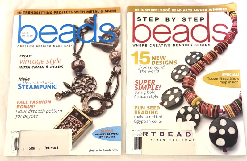 2 Step by Step Beads Magazines Jewelry Making & Craft Tutorial Sept - Nov.  2008