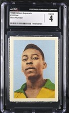 Pele 1958 Editora Aquarela RC Rookie #10 BLUE number CGC 4 VG/EX World Cup🔥👀🐐