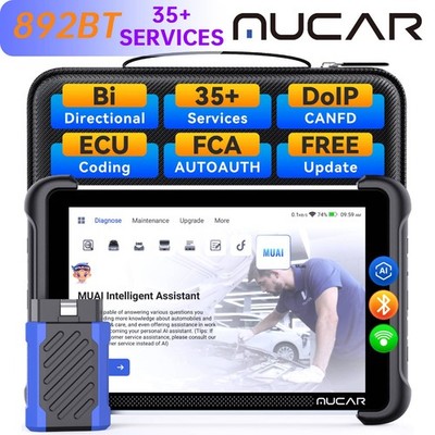 2025 MUCAR 892BT Car All System Diagnostic Scanner KEY Coding Bidirectional Tool