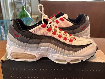 Vintage OG DS 1995 Air Max 95 White Comet Red 604103 161   NeOn BuBblE BiG 360 1