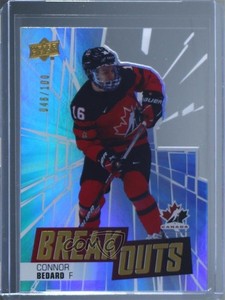 2022 Upper Deck Team Canada Juniors Breakouts /100 Connor Bedard #TCB-4