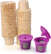 2 Pack Reusable K Cups with 100 Count Natural Natural100+2 K cups, 