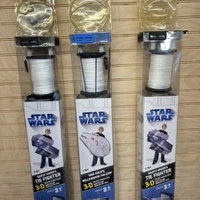 3 2008 Star Wars Han Solo's Millennium Falcon Darth Vader Tie Fighter Kites