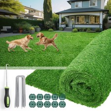 Artificial Turf Grass Outdoor 5Ft x 10Ft Synthetic Indoor Rug Oiyeefo Fake Holes