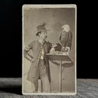 Antique Old Abe 8th Wisconsin Live War Eagle CDV Photo, Civil War  Mascot, RARE