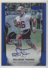 2017 Certified Potential Signatures Mirror Blue /50 Solomon Thomas Auto w5b
