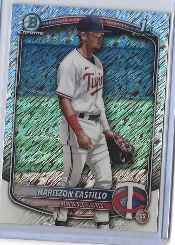 2025 Bowman Chrome - Prospects Haritzon Castillo #BCP-161 Shimmer Refractor (RC)