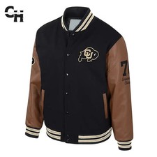 Letterman Colorado Buffaloes Black and Brown Varsity Jacket