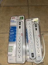 APC Surge Protector 6 Outlets 1080 Joules Energy Saving Brand New/ Sealed