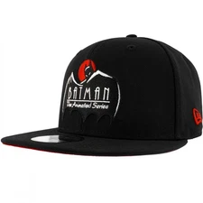 Batman The Animated Series Cape Logo New Era 59Fifty Fitted Hat Black