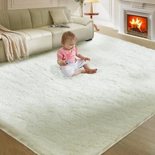 5X8 Ultra Soft Rug for Living Room, Fluffy Shag Area Rug for Bedroom, Modern