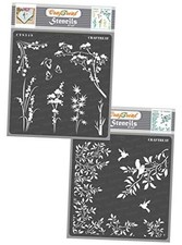 Reusable Wild Flower Stencils for Painting on Wood, Canvas, Paper, Fabric,