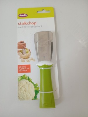 New Chef n StalkChop Cauliflower Prep Tool Green Stainless Steel Floret Cutter