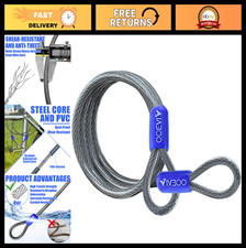Cut-Resistant Waterproof Security Cable with Loops - 4FT/6FT/8FT/10FT for Travel