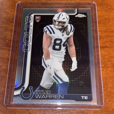 2025 Topps Chrome Tyler Warren Colts Lightboard Logo Refractor SP Rookie Colts