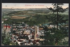 Ansichtskarte Elsterberg / V., Gesamtansicht vom Kriebelstein aus 1916 