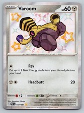 Pokémon TCG Varoom Scarlet & Violet Paldean Fates Holo Shiny Rare Card 192/091